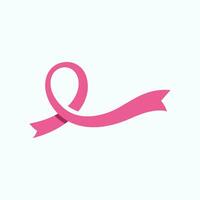 bröst cancer medvetenhet logotyp design. illustration ikon vektor