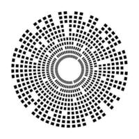 abstrakt Equalizer Musik- Klang Welle Kreis Vektor Symbol Symbol. Logo Design, runden Linie Symbol, Kreis Artikel, Elemente Hintergrund, Illustration