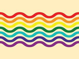 Regenbogen abstrakt Hintergrund mit Wellen Linie Design. Regenbogen Hintergrund vektor