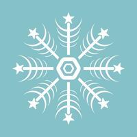 Symbol von Schneeflocke isoliert auf Licht Blau Hintergrund, Schneeflocke Symbol, Symbol, Logo zum Design Weihnachten Vektor, Illustration Element vektor