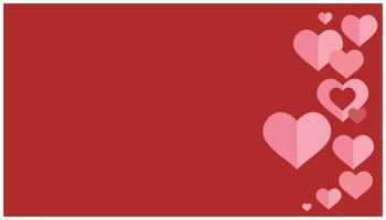 hjärtans dag bakgrund med rosa hjärtan. vektor illustration. design romantisk och kärleksfull element, uttryck av tillgivenhet för hälsning kort, banderoller och andra