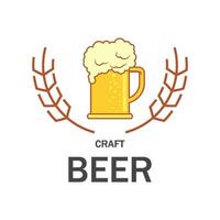 öl hantverk logotyp vektor
