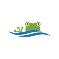 Frosch-Logo-Vorlage vektor