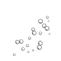 frisch Wasser Luftblasen vektor