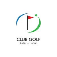 golf logotyp ikon vektor