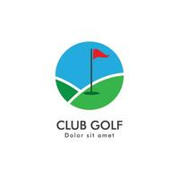 golf logotyp ikon vektor