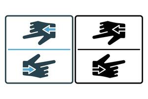 unentschlossen Symbol. Symbol verbunden zu Verwirrtheit. solide Symbol Stil. einfach Vektor Design editierbar