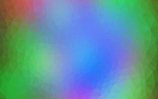 helles mehrfarbiges, abstraktes Layout des Regenbogenvektorpolygons. vektor