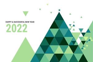 gott nytt år 2022 gratulationskort vektor