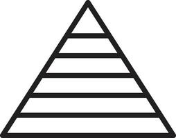 Pyramide Symbol Vektor im modisch Stil isoliert auf Weiß Hintergrund