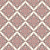 rosa och vit blommig textil- design vektor