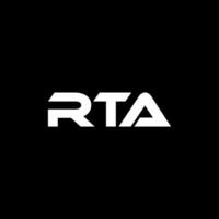 rta brev logotyp design, inspiration för en unik identitet. modern elegans och kreativ design. vattenmärke din Framgång med de slående detta logotyp. vektor