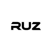 ruz Brief Logo Design, Inspiration zum ein einzigartig Identität. modern Eleganz und kreativ Design. Wasserzeichen Ihre Erfolg mit das auffällig diese Logo. vektor