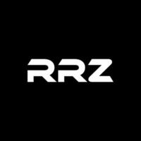 rrz brev logotyp design, inspiration för en unik identitet. modern elegans och kreativ design. vattenmärke din Framgång med de slående detta logotyp. vektor