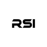 rsi Brief Logo Design, Inspiration zum ein einzigartig Identität. modern Eleganz und kreativ Design. Wasserzeichen Ihre Erfolg mit das auffällig diese Logo. vektor