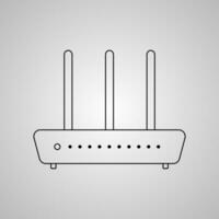 W-lan Router Symbol Vektor Illustration