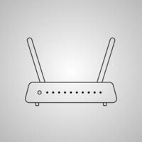 W-lan Router Symbol Vektor Illustration