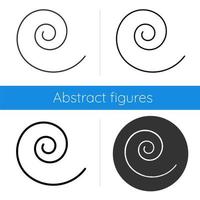 spiral vektor ikon