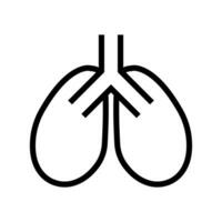 Lunge Symbol. Organ Symbol. Vektor. vektor
