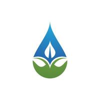 Wassertropfen-Logo-Vorlage vektor