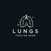 Lunge Pflege Logo Designs Natur Lunge Logo Konzept Vektor Lunge Gesundheit Logo Vorlage Prämie Vektor
