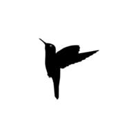 flygande kolibri silhuett, kan använda sig av konst illustration, hemsida, logotyp gram, piktogram eller grafisk design element. vektor illustration