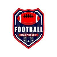 amerikanisch Fußball Vektor Logo Vorlage