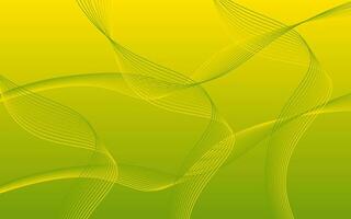 abstrakt Hintergrund mit glühend Welle glänzend ziehen um Linien Design Element oder modern Gelb Gradient Linien vektor