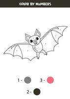 Färg tecknad serie vampyr fladdermus förbi tal. kalkylblad för ungar. vektor