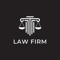 Gesetz Feste Logo Vektor Illustration, Gerechtigkeit Logo Vektor