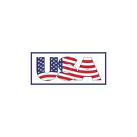 USA amerikanisch Flagge Symbol Design Vektor Vorlage, USA Logo Design Feier zum Unabhängigkeit Tag.