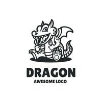 Illustrationsvektorgrafik des Drachen, gut für Logodesign vektor