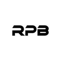 Rpb Brief Logo Design, Inspiration zum ein einzigartig Identität. modern Eleganz und kreativ Design. Wasserzeichen Ihre Erfolg mit das auffällig diese Logo. vektor