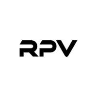 rpv Brief Logo Design, Inspiration zum ein einzigartig Identität. modern Eleganz und kreativ Design. Wasserzeichen Ihre Erfolg mit das auffällig diese Logo. vektor