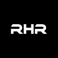 rhr brev logotyp design, inspiration för en unik identitet. modern elegans och kreativ design. vattenmärke din Framgång med de slående detta logotyp. vektor