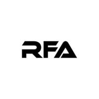 rfa brev logotyp design, inspiration för en unik identitet. modern elegans och kreativ design. vattenmärke din Framgång med de slående detta logotyp. vektor