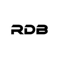 rdb brev logotyp design, inspiration för en unik identitet. modern elegans och kreativ design. vattenmärke din Framgång med de slående detta logotyp. vektor