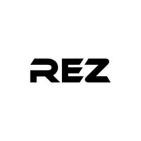 rez brev logotyp design, inspiration för en unik identitet. modern elegans och kreativ design. vattenmärke din Framgång med de slående detta logotyp. vektor