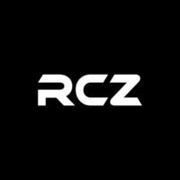 rcz brev logotyp design, inspiration för en unik identitet. modern elegans och kreativ design. vattenmärke din Framgång med de slående detta logotyp. vektor