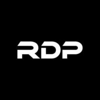 rdp brev logotyp design, inspiration för en unik identitet. modern elegans och kreativ design. vattenmärke din Framgång med de slående detta logotyp. vektor