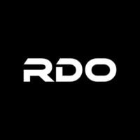 rdo brev logotyp design, inspiration för en unik identitet. modern elegans och kreativ design. vattenmärke din Framgång med de slående detta logotyp. vektor