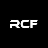 rcf brev logotyp design, inspiration för en unik identitet. modern elegans och kreativ design. vattenmärke din Framgång med de slående detta logotyp. vektor