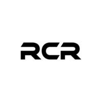 rcr brev logotyp design, inspiration för en unik identitet. modern elegans och kreativ design. vattenmärke din Framgång med de slående detta logotyp. vektor