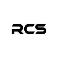rcs brev logotyp design, inspiration för en unik identitet. modern elegans och kreativ design. vattenmärke din Framgång med de slående detta logotyp. vektor