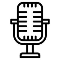 Podcast Mikrofon Symbol Illustration vektor