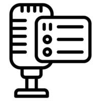 Podcast aufführen Symbol Illustration vektor