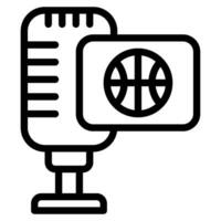 Podcast Sport Podcast Symbol Illustration vektor