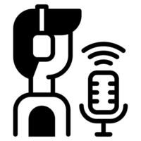 Podcast Benutzer Symbol Illustration vektor