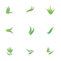 Aloe Vera Logo Illustration Design-Vorlage vektor