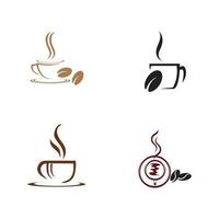 Kaffeetasse Logo Vorlage Vektor Icon - Vektor